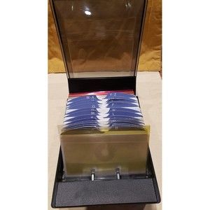 Vintage Rolodex Covered Index Card File A-Z Tabs VIP35C Cards Size 3x5 RB